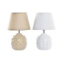 Lampe de bureau DKD Home Decor 25W Beige Marron Clair 220 V (2 Unités) (23 x 23 x 34 cm)