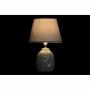 Lampe de bureau DKD Home Decor 25W Ondes Gris foncé Gris clair 220 V Oriental (22 x 22 x 34 cm) (2 Unités)