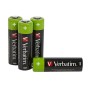 Pilas Recargables Verbatim 2500 mAh 1,2 V (4 Unidades)