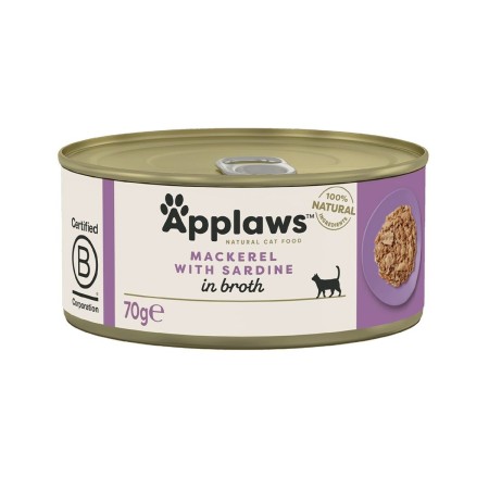 Aliments pour chat Applaws Mackerel with sardine in broth Poisson 70 g