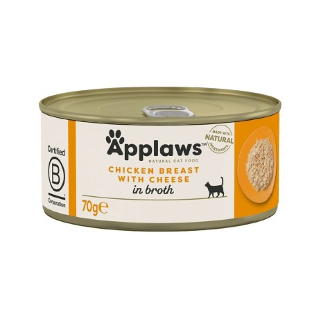 Aliments pour chat Applaws Chicken breast with cheese Poulet Fromage 70 g