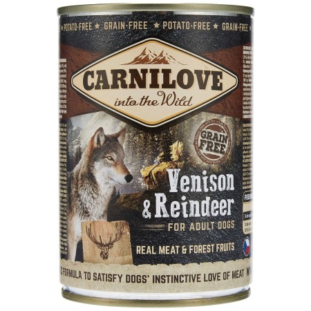 Alimentation humide Carnilove Wild Wet Venison & Reindeer Cerf Renne 400 g