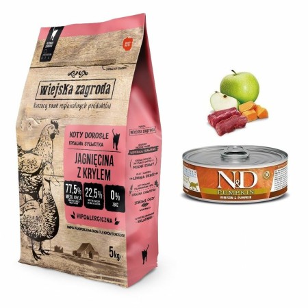 Nourriture WIEJSKA ZAGRODA Lamb with krill Agneau 5 kg