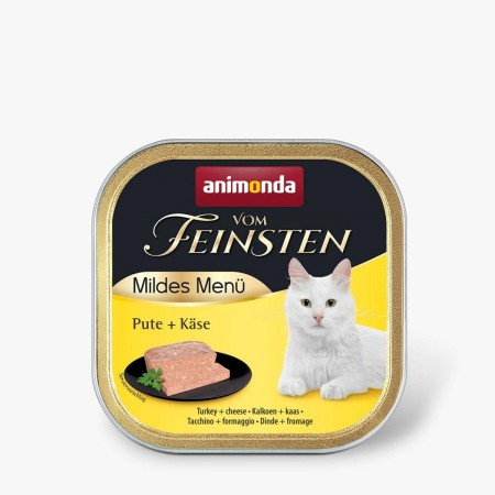 Comida para gato Animonda Vom Feinsten Adult Mildes Menu Turkey with cheese 100 g