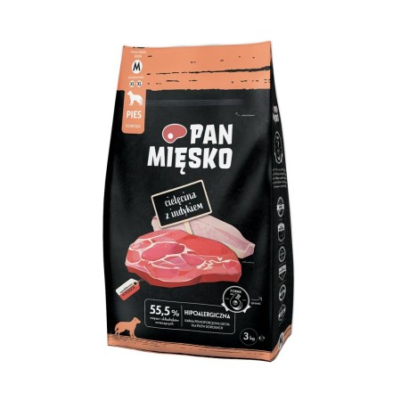 Pienso PAN MIĘSKO Ternera 3 Kg