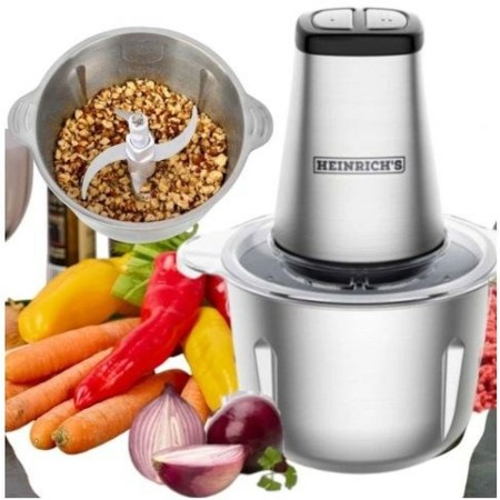 Batidora de Vaso Heinrich's HMZ 8849 Gris Plateado 500 W 2 L