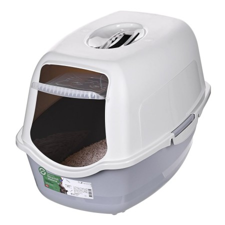 Arenero para Gatos Diamentiq 4004508810DIA Blanco Gris Plástico
