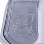 Bac à litière pour chats Diamentiq 4004508810DIA Blanc Gris Plastique