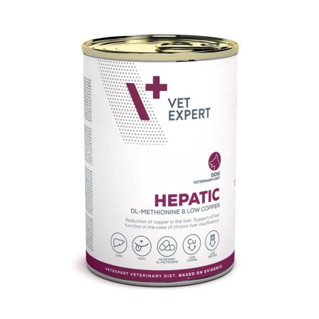 Alimentation humide VETEXPERT Hepatic Dog Viande 400 g