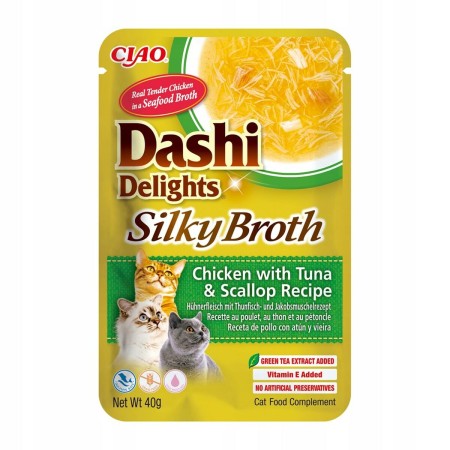Collation pour Chat Inaba 	Dashi Delights Poulet 40 g