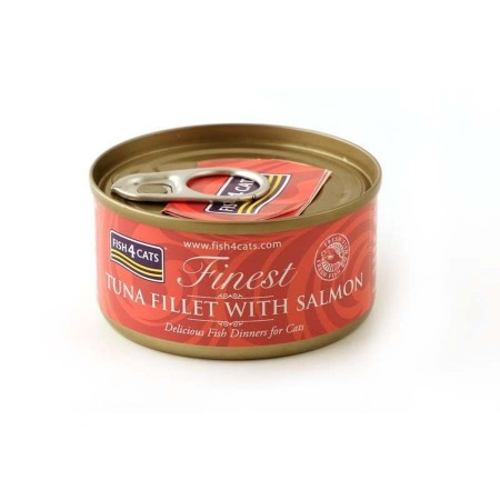 Aliments pour chat FISH4DOGS FISH4CATS Tuna fillet with salmon Poisson 70 g
