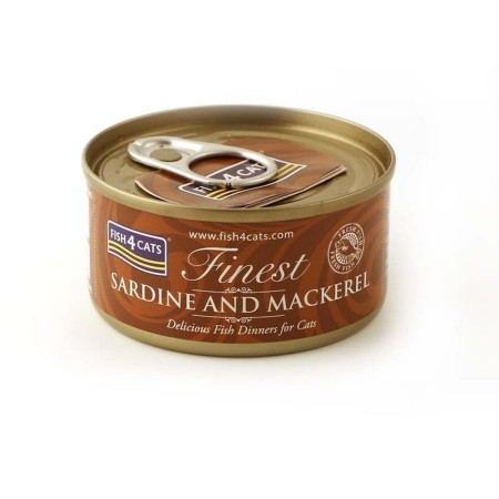 Aliments pour chat FISH4DOGS Sardine and mackerel Poisson 70 g