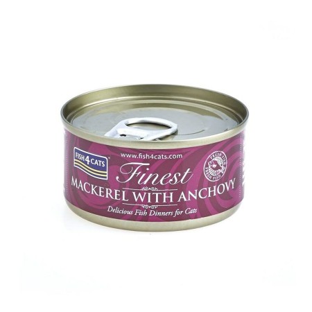 Comida para gato FISH4DOGS Mackerel with anchovy Pescado 70 g
