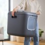 Bac à litière pour chats Rotho Biala XL anthracite Anthracite Plastique