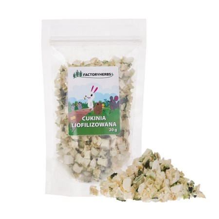 Alimento para Conejos Factoryherbs Freeze-dried zucchini Chinchilla Cobaya Hámster Rata Ratón Roedores Aves