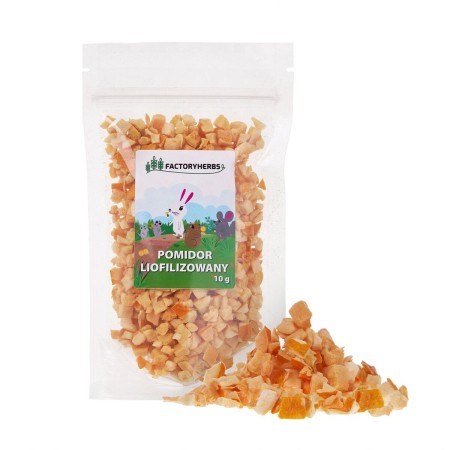 Alimento para Conejos Factoryherbs Freeze-dried tomato Chinchilla Cobaya Hámster Rata Ratón Roedores Aves