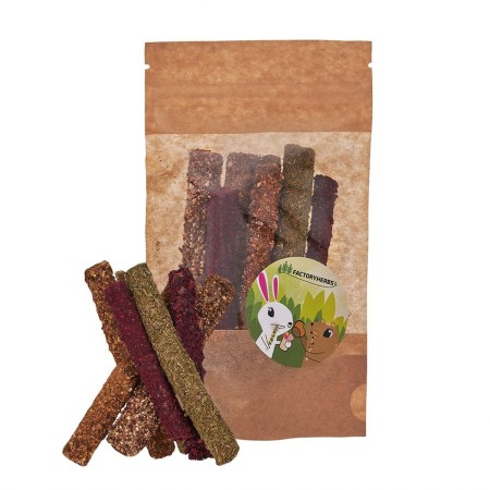 Nourriture pour lapins Factoryherbs Chinchilla Tortue Rongeurs Chiot Canari Oiseaux 50 g