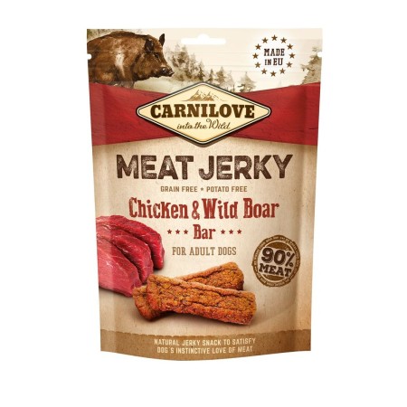 Nourriture Carnilove MEAT JERKY Adulte Poulet Sanglier 100 g
