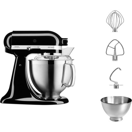 Robot de Cocina KitchenAid 5KSM185PSEOB Negro 300 W 4,8 L