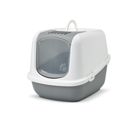 Arenero para Gatos Savic Nestor Jumbo Blanco Beige Plástico