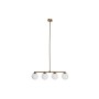 Suspension DKD Home Decor Doré Blanc 220 V (70 x 19 x 15 cm)