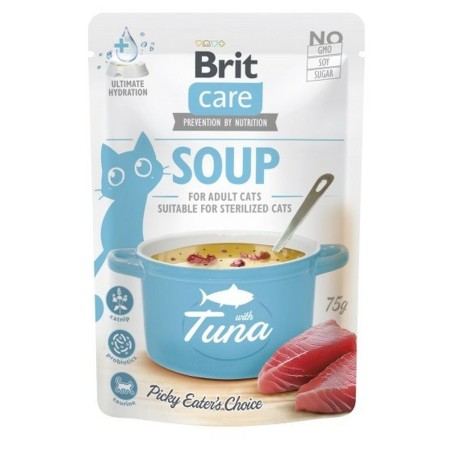 Snack para Gatos Brit Care Soup Pescado