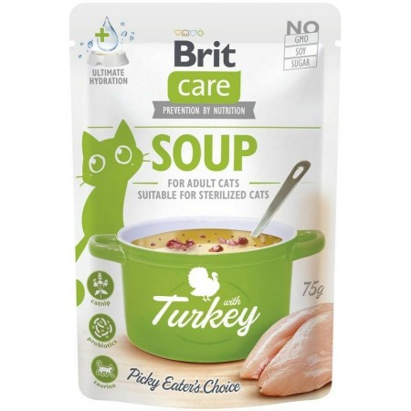 Snack para Gatos Brit Care Soup Pavo
