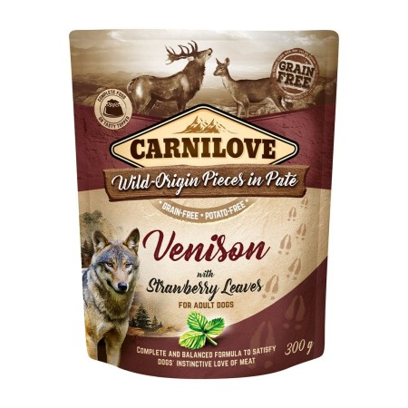 Alimentation humide Carnilove Dog Pouch Cerf 300 g
