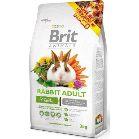Alimento para Conejos Brit Animals Rabbit Adult Complete Conejo 3 Kg