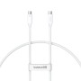 Cable USB-C a USB-C Baseus P10365200211-02 Blanco 1 m