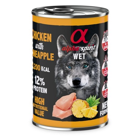 Alimentation humide Alpha Spirit Poulet 400 g
