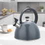 Tetera Feel Maestro MR-1302-GREY Negro Gris Acero Inoxidable 2,5 L