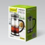 Théière Feel Maestro MR-1860-600 Noir Acier Acier inoxydable Verre Borosilicaté 600 ml