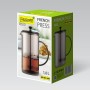 Tetera Feel Maestro MR-1861-1000 Negro Translúcido Acero Inoxidable Vidrio de Borosilicato 1 L