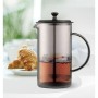 Tetera Feel Maestro MR-1861-1000 Negro Translúcido Acero Inoxidable Vidrio de Borosilicato 1 L