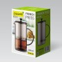 Tetera Feel Maestro MR-1861-600 Negro Translúcido Acero Inoxidable Vidrio de Borosilicato 600 ml