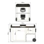 Mini Nevera Yolco TCX50 Negro Arena 60 W 10 L 40 L 52 L