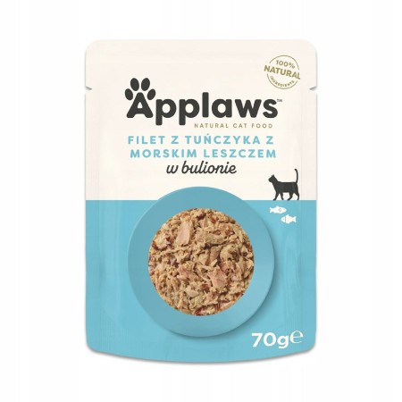 Aliments pour chat Applaws Tuna fillet with sea bream in broth Poisson 70 g