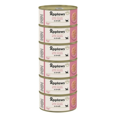 Aliments pour chat Applaws Tuna Fillet with Prawn in Broth Poisson