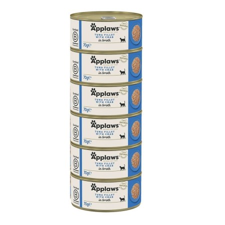 Aliments pour chat Applaws Tuna fillet with crab in broth Poisson