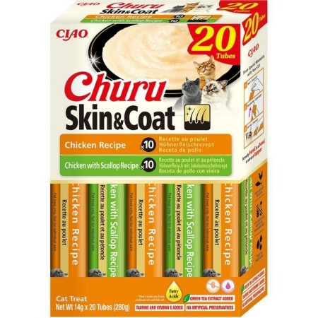 Snack para Gatos Inaba Churu Skin&Coat Pollo