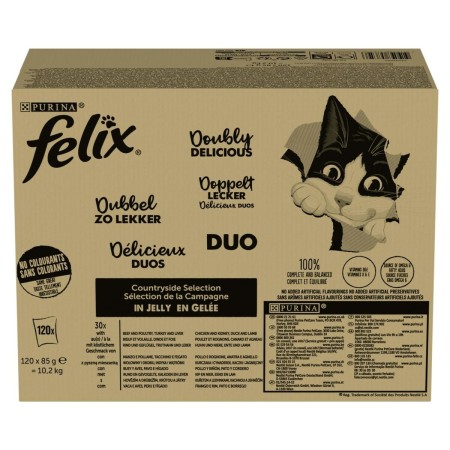 Aliments pour chat Purina Felix Fantastic Duo Mix Countryside
