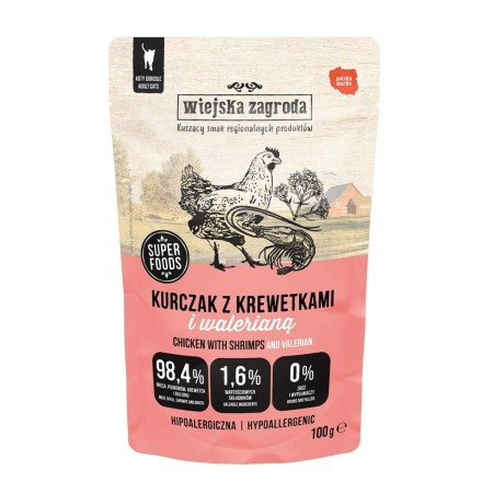 Comida para gato WIEJSKA ZAGRODA Pollo 100 g