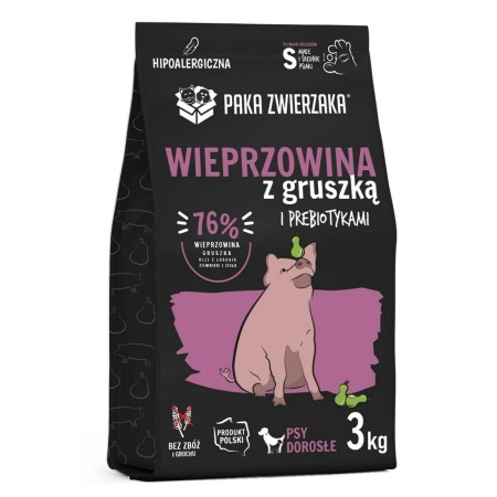 Nourriture Paka Zwierzaka Pork with pear S Cochon 3 Kg