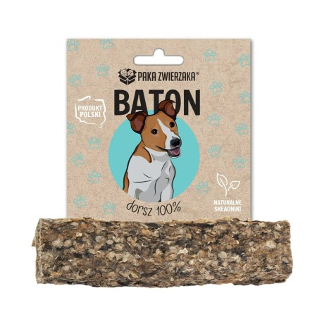 Snack pour chiens Paka Zwierzaka Cod Bar 12 cm Poisson 28 g