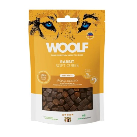 Snack pour chiens Woolf Soft Cubes Rabbit Lapin 100 g