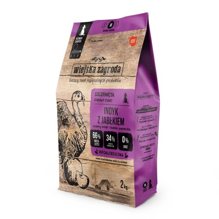 Pienso WIEJSKA ZAGRODA Turkey with apple M Puppy Pavo 9 kg