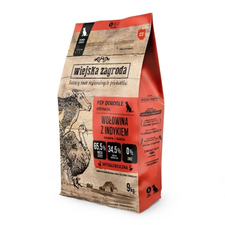 Pienso WIEJSKA ZAGRODA Beef with turkey S Ternera 9 kg
