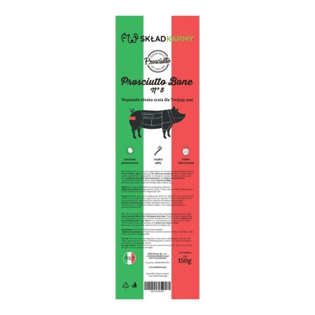 Snack pour chiens EDEN Prosciutto bone no. 5 Cochon 150 g
