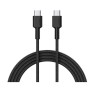 Cable USB-C a USB-C Aukey CB-CD45 Negro 90 cm